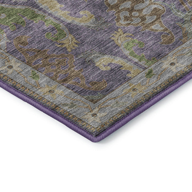 Dalyn Hatay HY6 Purple Rug corner detail