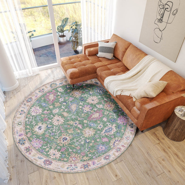 Dalyn Hatay HY7 Lime Rug shown in a room