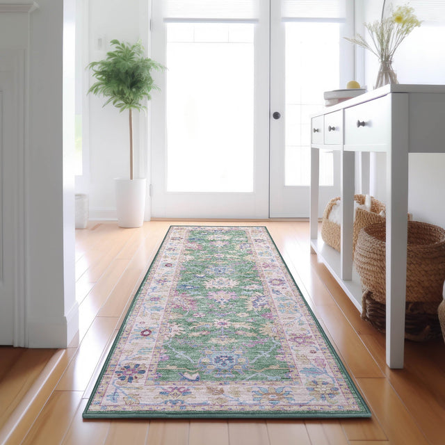 Dalyn Hatay HY7 Lime Rug shown in a room