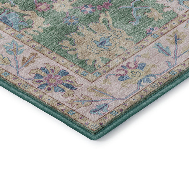 Dalyn Hatay HY7 Lime Rug corner detail