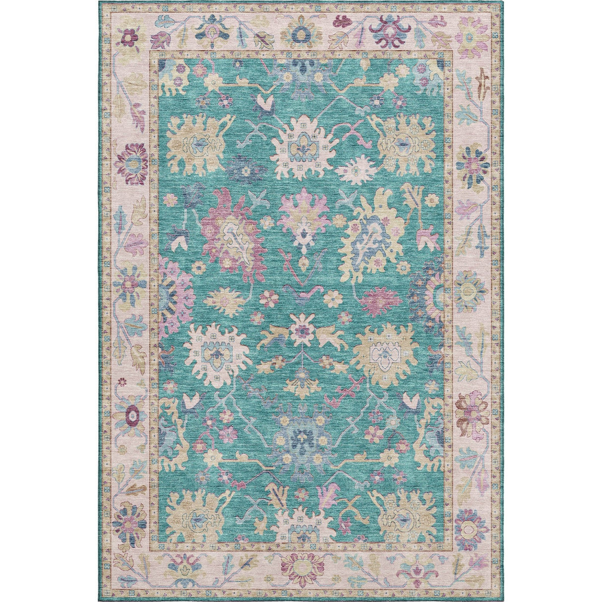 Dalyn Hatay HY7 Teal Rug main image