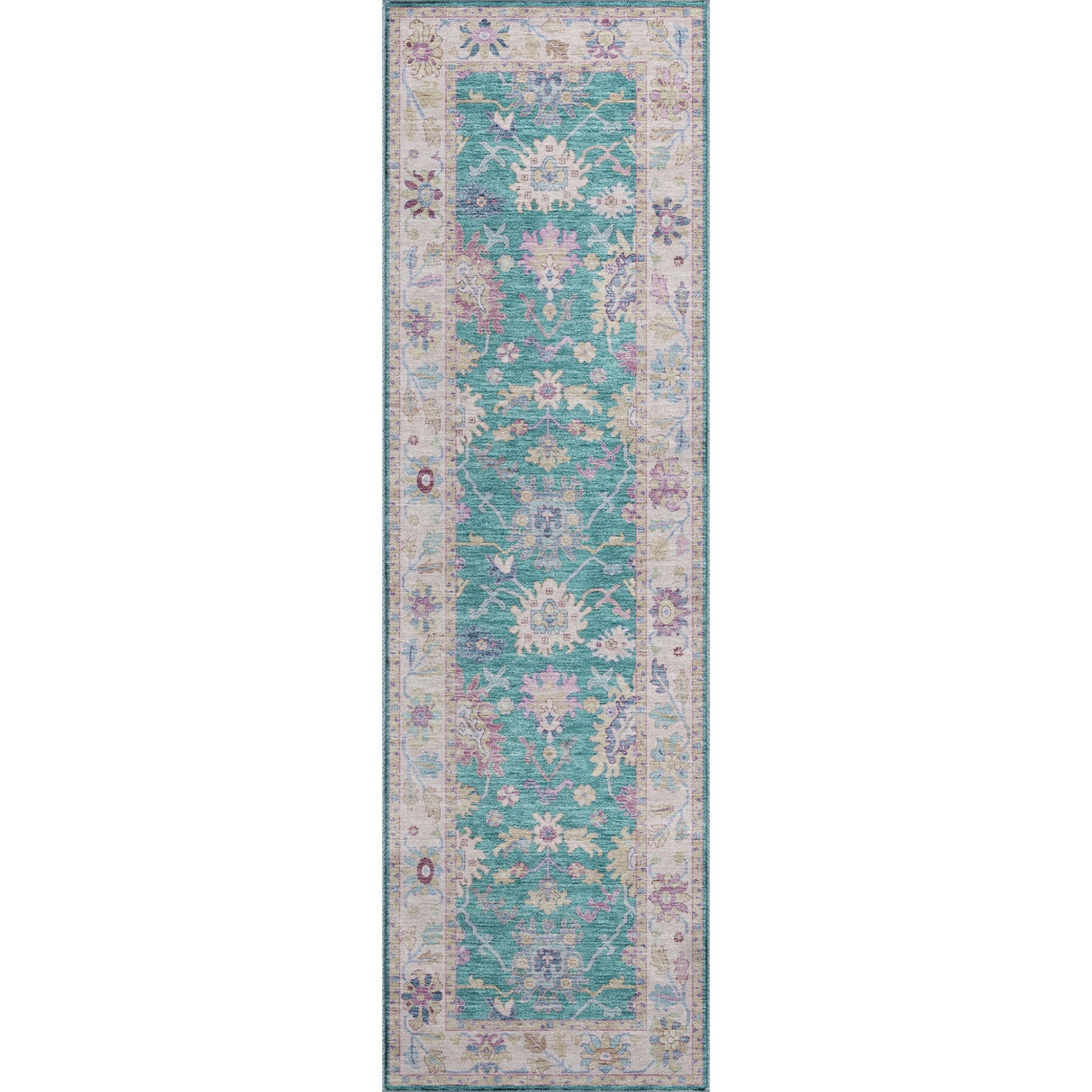 Dalyn Hatay HY7 Teal Rug runner rug