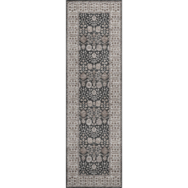 Dalyn Hatay HY8 Black Rug runner rug