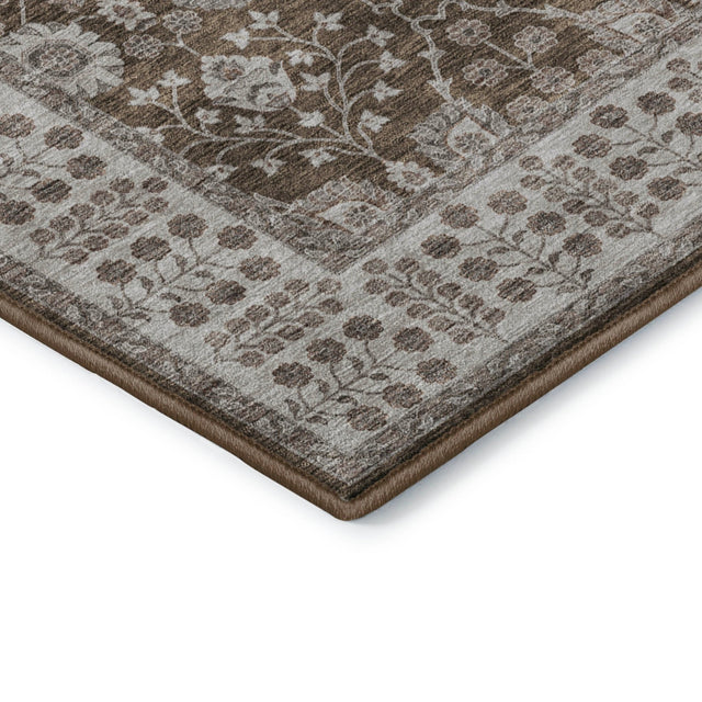 Dalyn Hatay HY8 Chocolate Rug corner detail