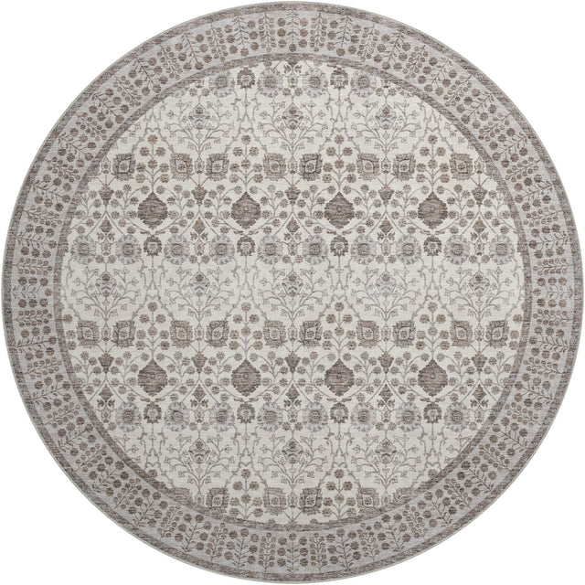 Dalyn Hatay HY8 Ivory Rug round rug