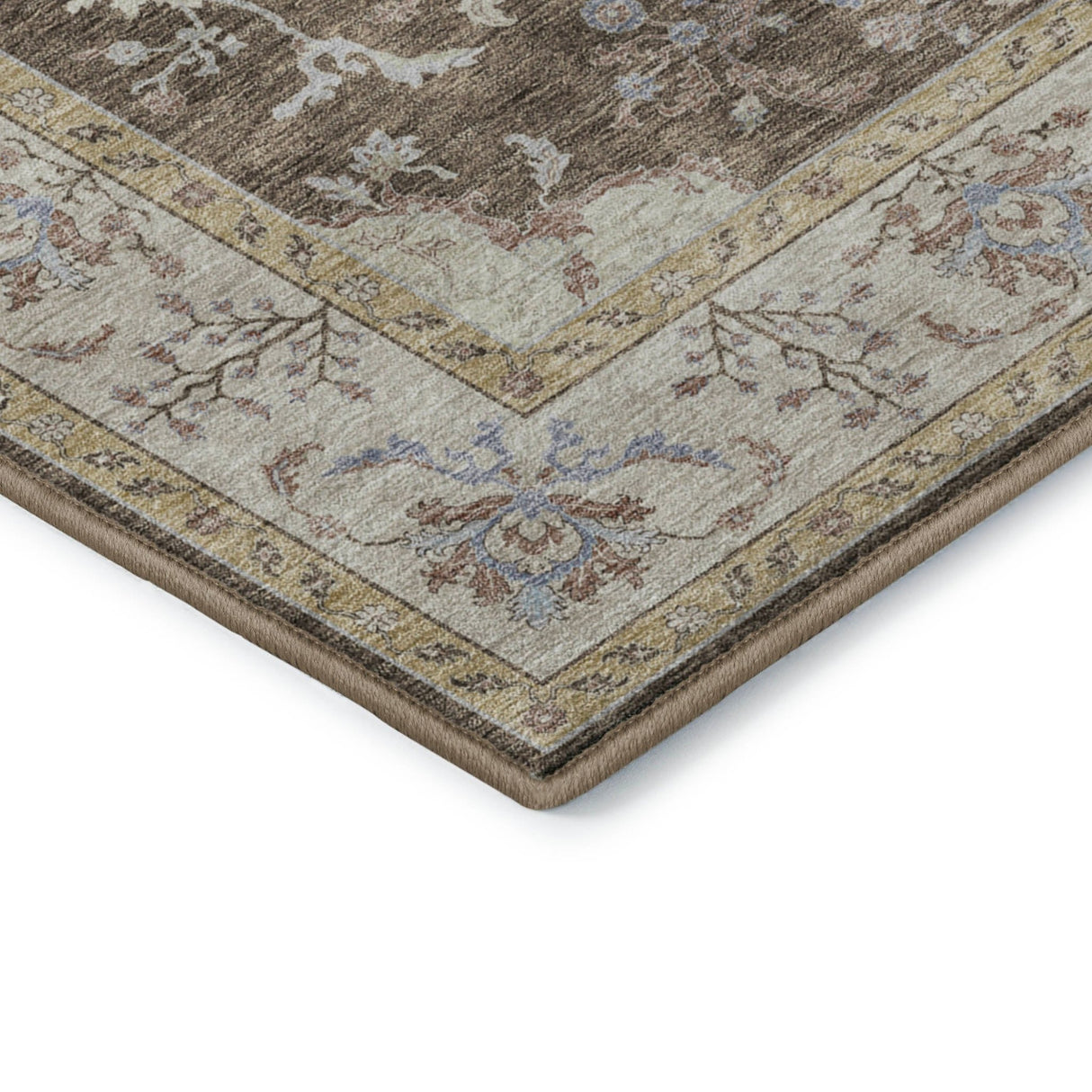 Dalyn Hatay HY9 Brown Rug corner detail