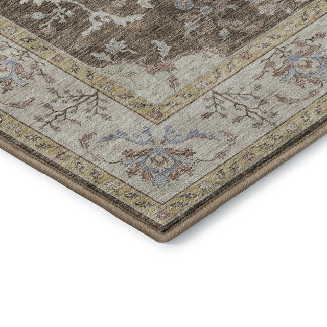 Dalyn Hatay HY9 Brown Rug corner detail