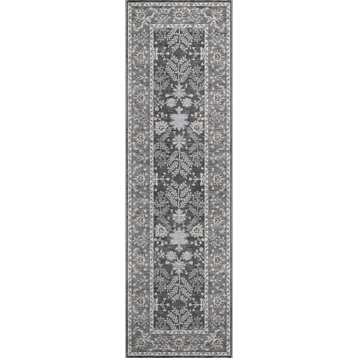 Dalyn Hatay HY9 Charcoal Rug runner rug