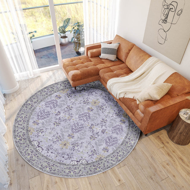 Dalyn Hatay HY9 Lavender Rug shown in a room