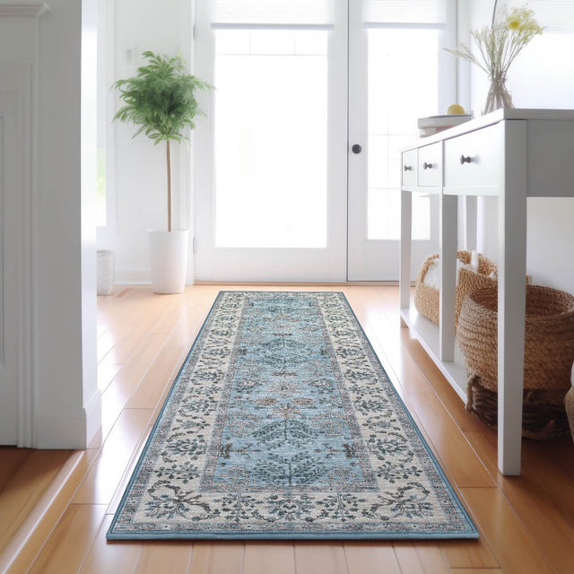 Dalyn Hatay HY9 Sky Rug shown in a room