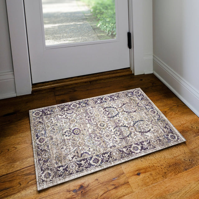 Dalyn Jericho JC1 Oyster Rug shown in a room