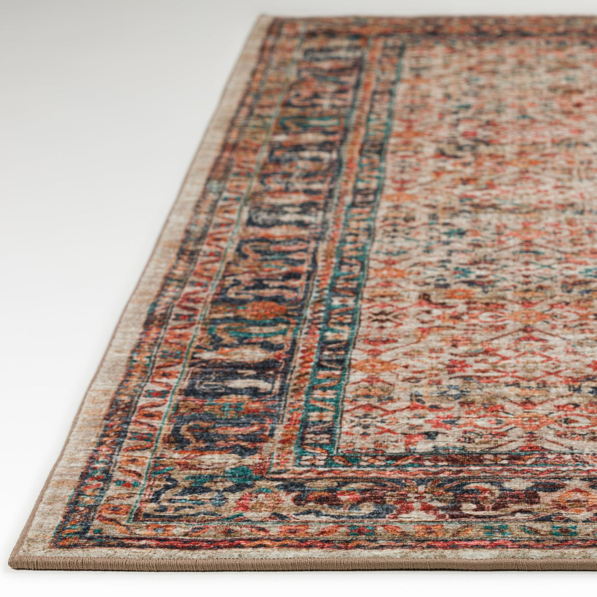 Dalyn Jericho JC10 Linen Rug finished edge detail