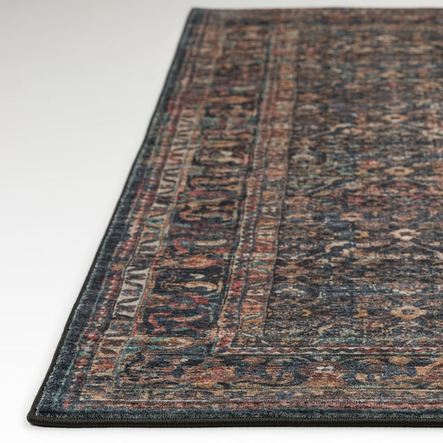 Dalyn Jericho JC10 Midnight Rug finished edge detail