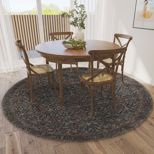 Dalyn Jericho JC10 Midnight Rug shown in a room