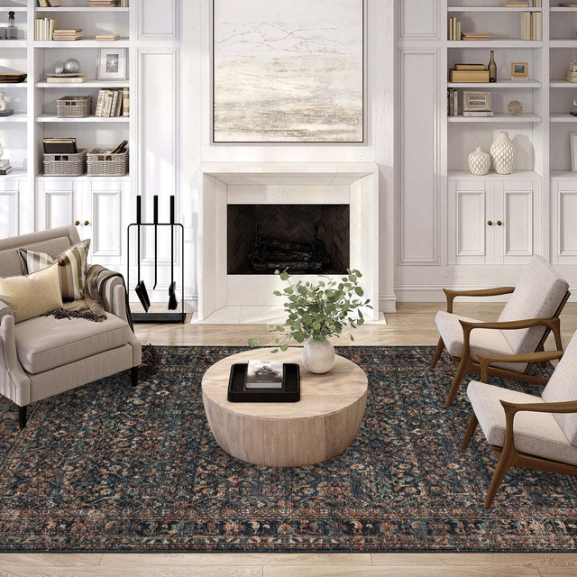 Dalyn Jericho JC10 Midnight Rug shown in a room