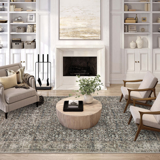 Dalyn Jericho JC10 Mushroom Rug shown in a room