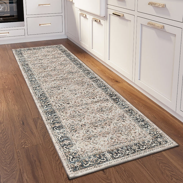 Dalyn Jericho JC10 Taupe Rug shown in a room