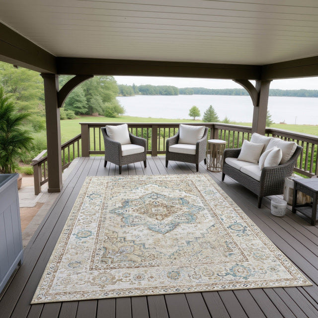 Dalyn Jericho JC2 Biscotti Rug outdoor lifestyle image