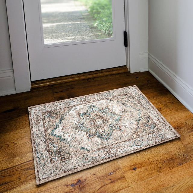 Dalyn Jericho JC2 Biscotti Rug shown in a room