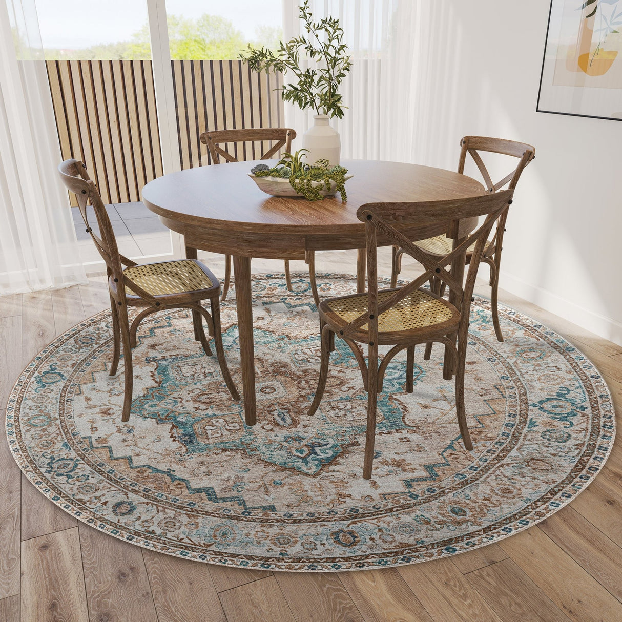 Dalyn Jericho JC2 Biscotti Rug shown in a room