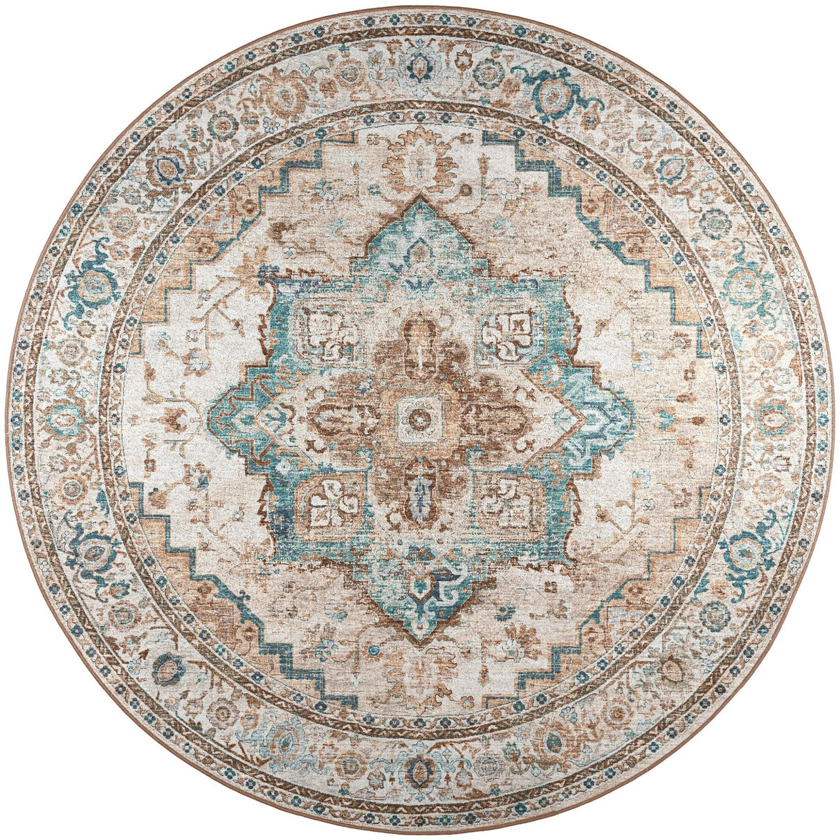 Dalyn Jericho JC2 Biscotti Rug round rug