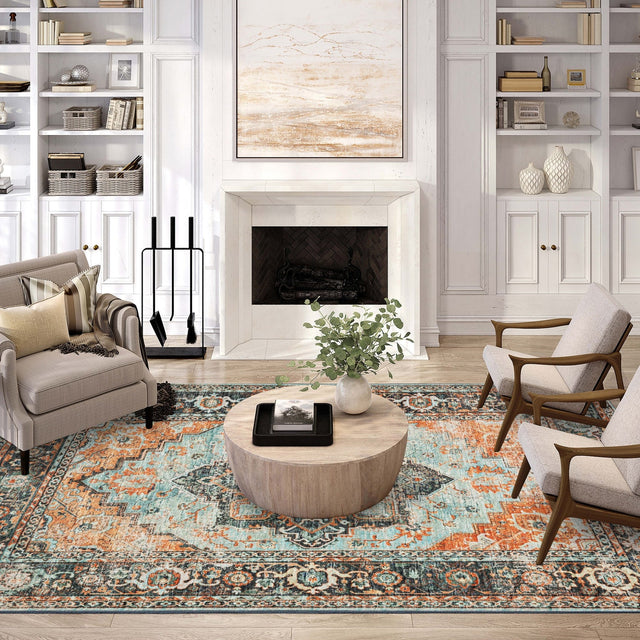 Dalyn Jericho JC2 Mist Rug shown in a room