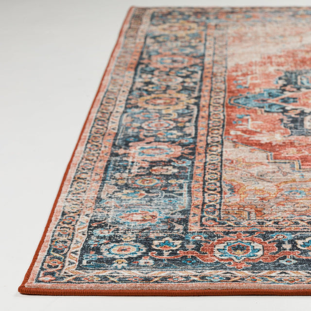 Dalyn Jericho JC2 Spice Rug finished edge detail