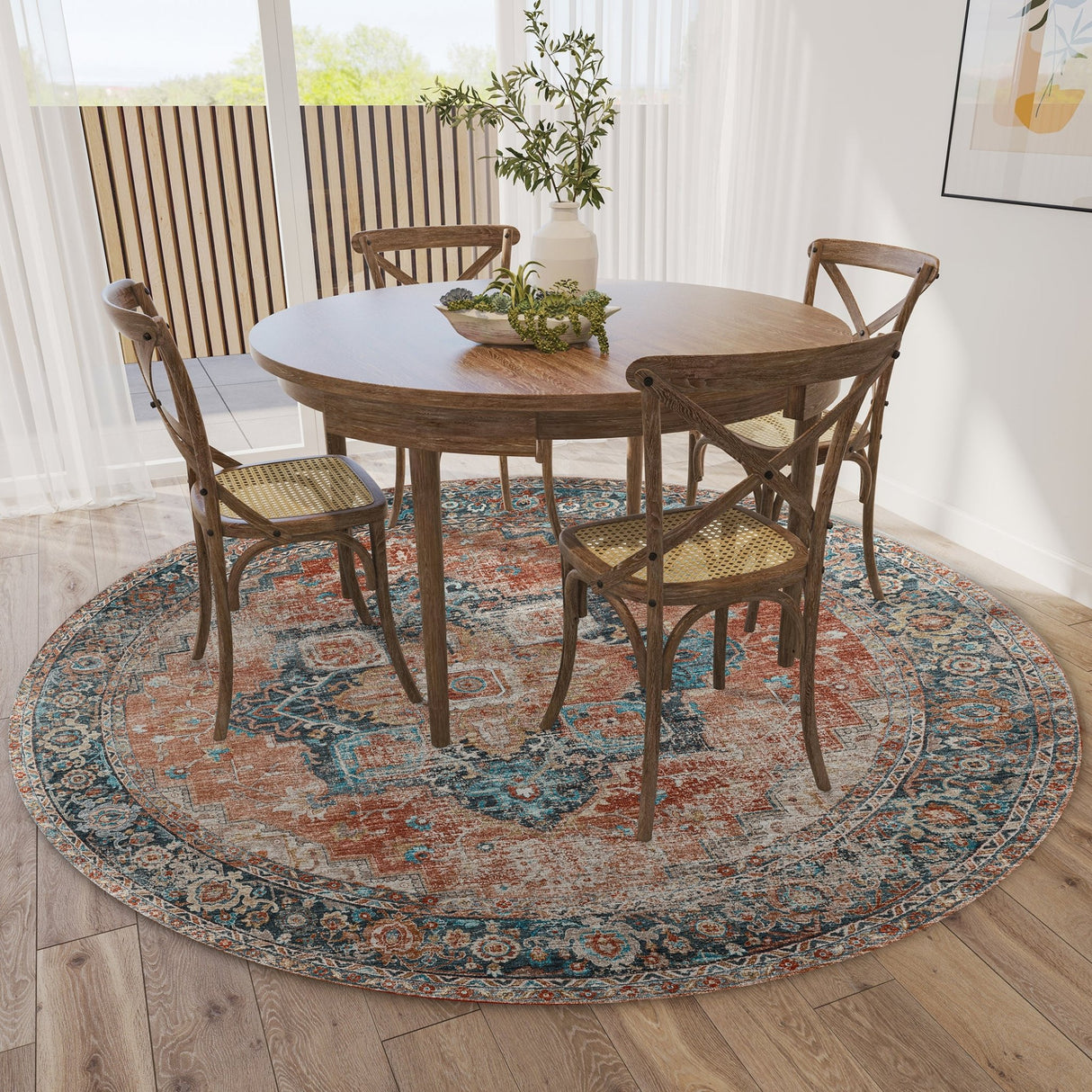 Dalyn Jericho JC2 Spice Rug shown in a room