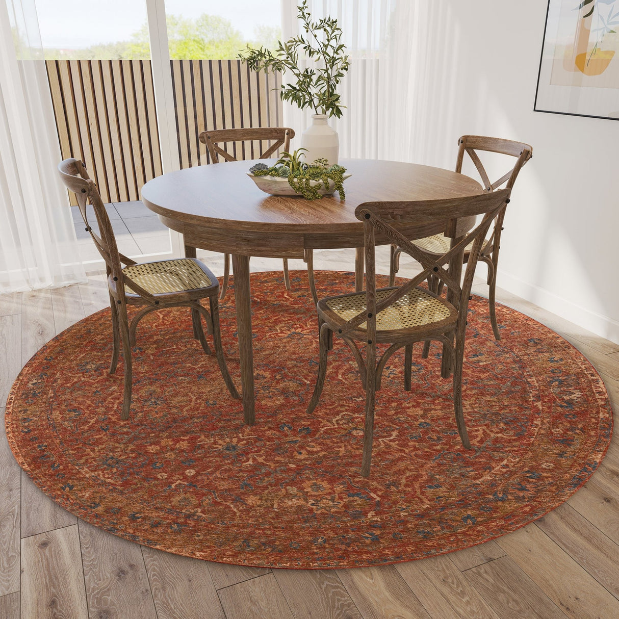 Dalyn Jericho JC3 Nutmeg Rug shown in a room