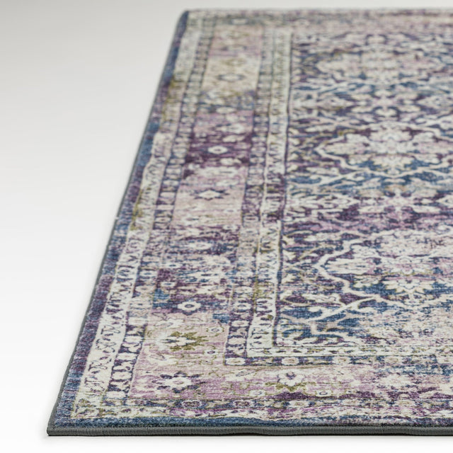 Dalyn Jericho JC3 Violet Rug finished edge detail