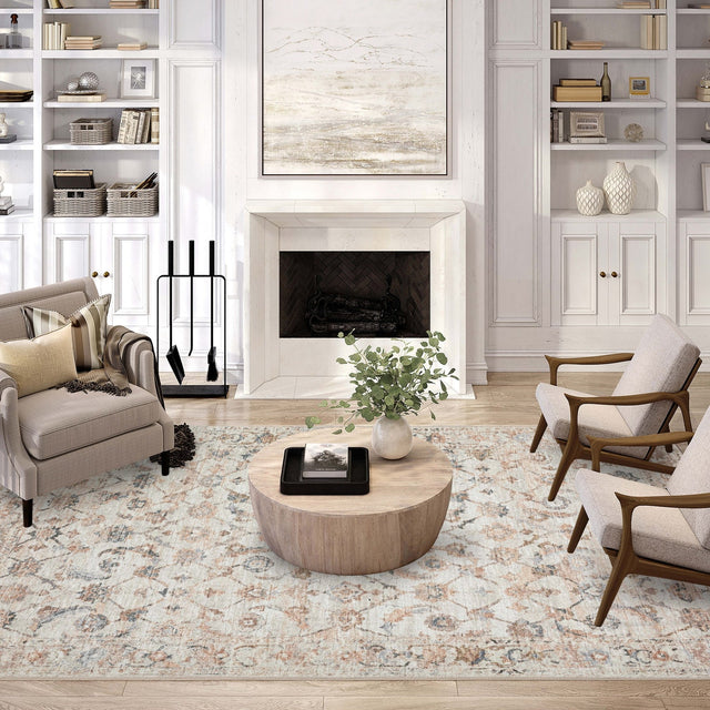 Dalyn Jericho JC4 Linen Rug shown in a room