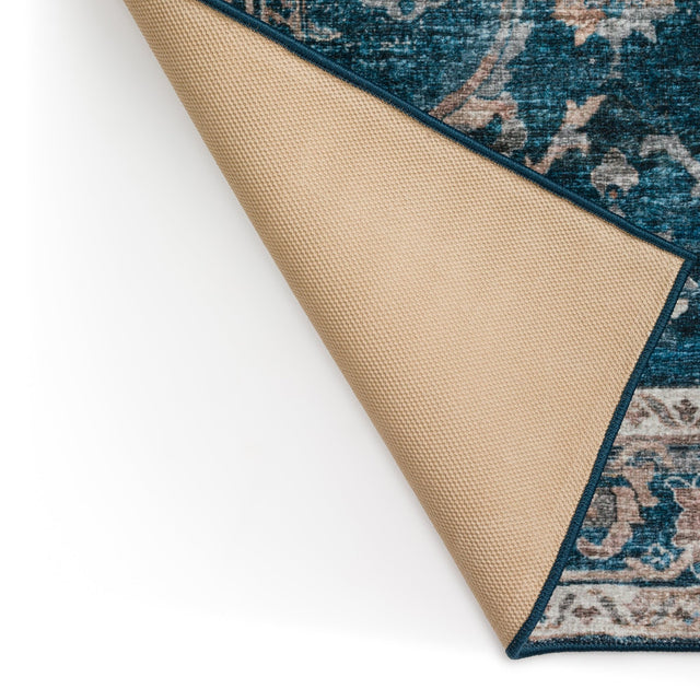 Dalyn Jericho JC4 Navy Rug backing detail