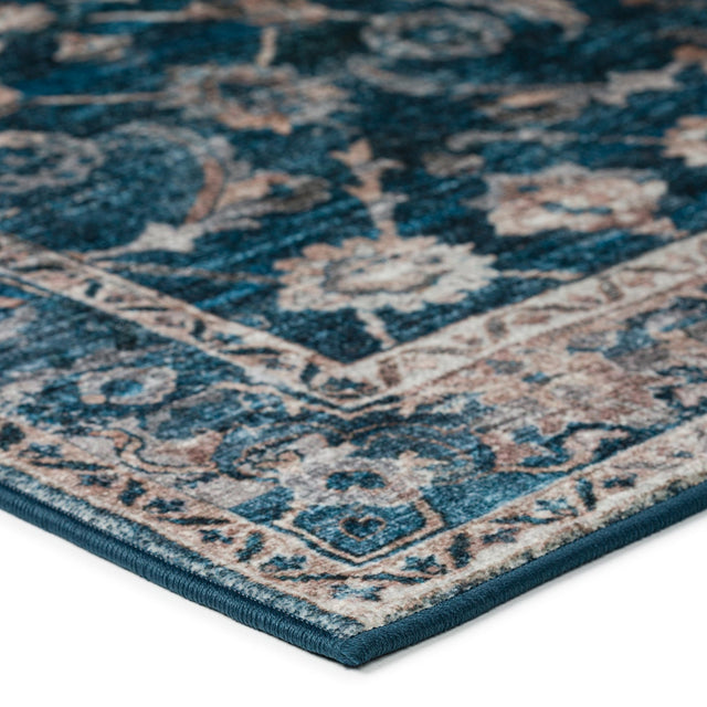 Dalyn Jericho JC4 Navy Rug corner detail