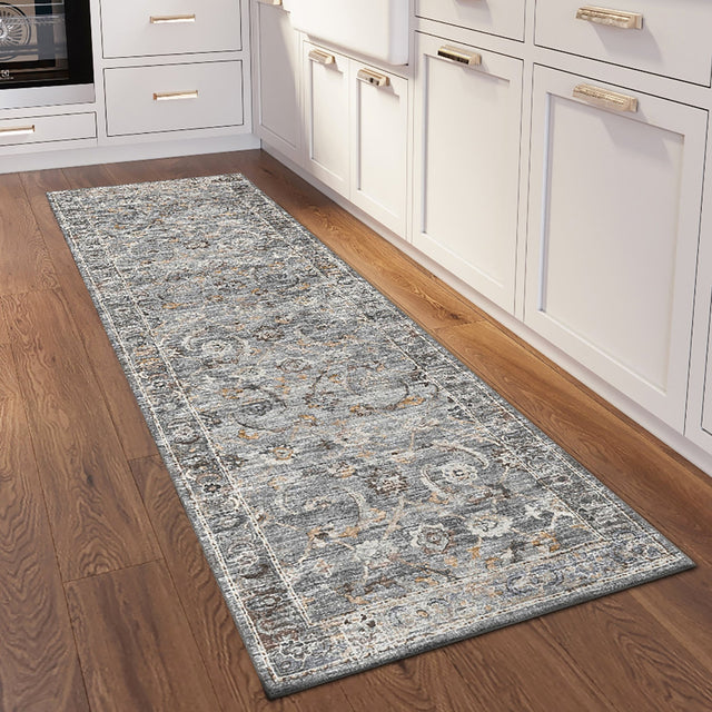 Dalyn Jericho JC4 Silver Rug shown in a room