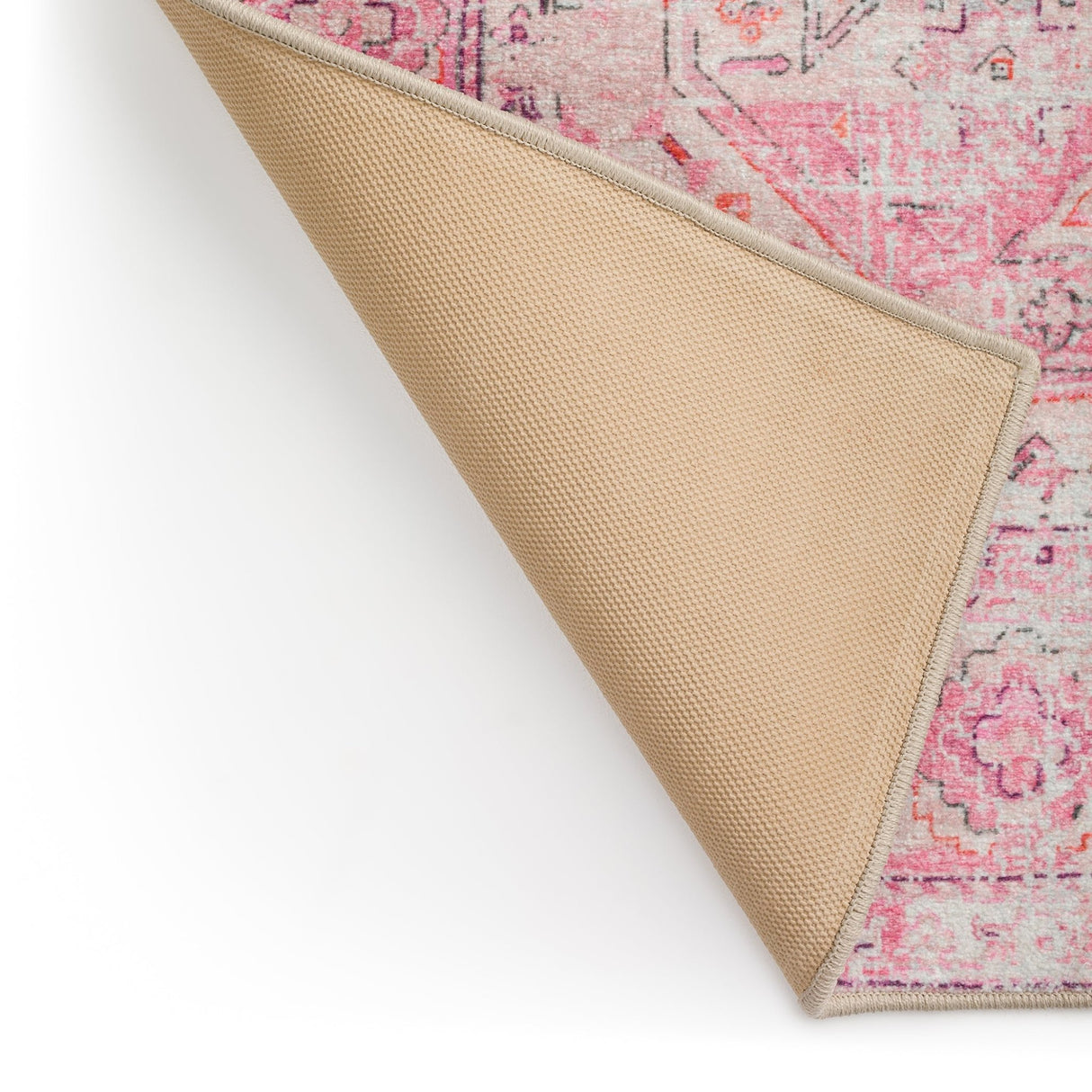 Dalyn Jericho JC5 Rose Rug backing detail