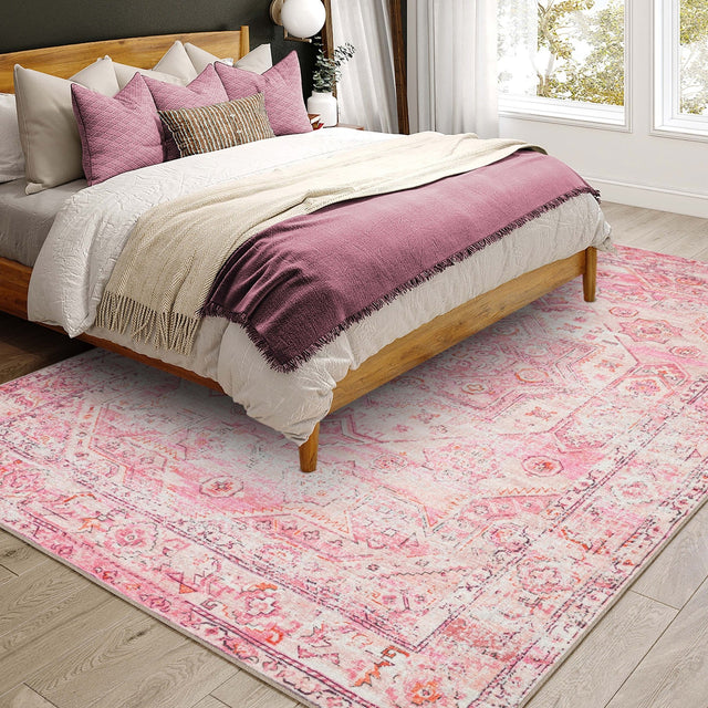 Dalyn Jericho JC5 Rose Rug shown in a room