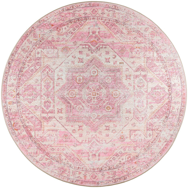 Dalyn Jericho JC5 Rose Rug round rug