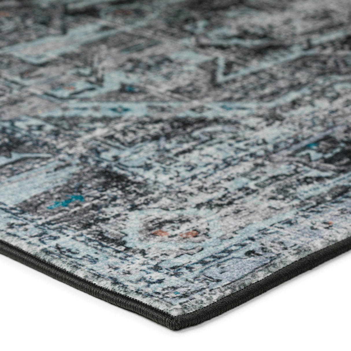Dalyn Jericho JC5 Steel Rug corner detail