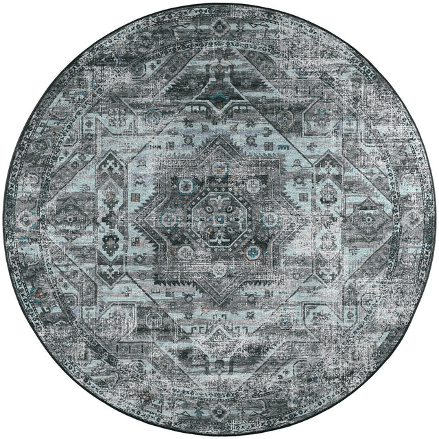 Dalyn Jericho JC5 Steel Rug round rug