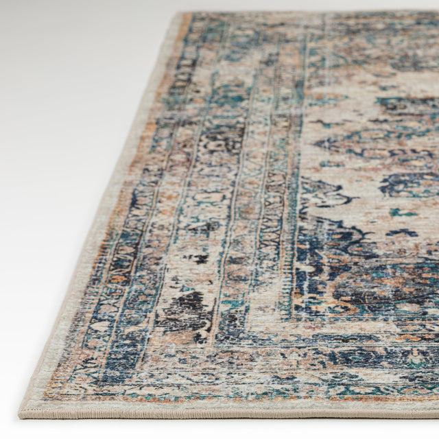 Dalyn Jericho JC6 Linen Rug finished edge detail