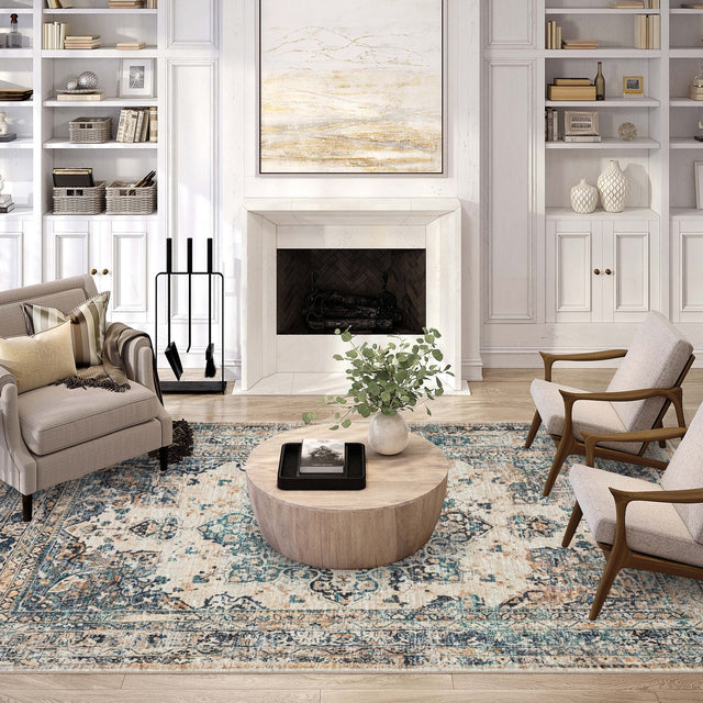 Dalyn Jericho JC6 Linen Rug shown in a room
