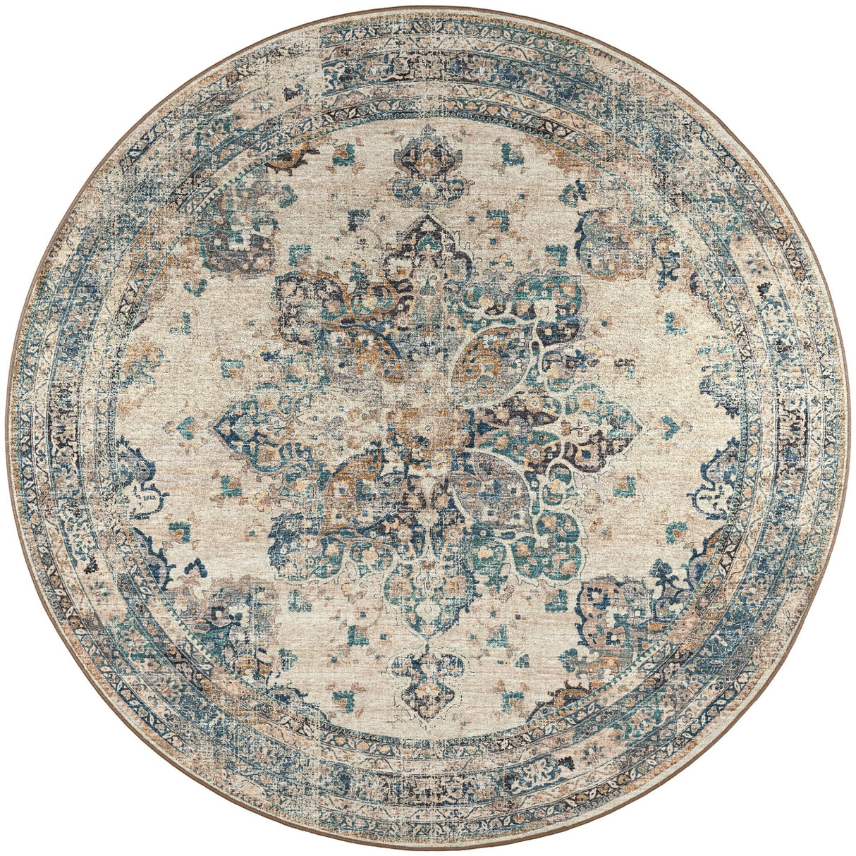 Dalyn Jericho JC6 Linen Rug round rug