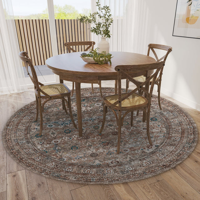 Dalyn Jericho JC7 Latte Rug shown in a room