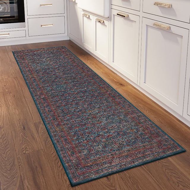 Dalyn Jericho JC7 Navy Rug shown in a room
