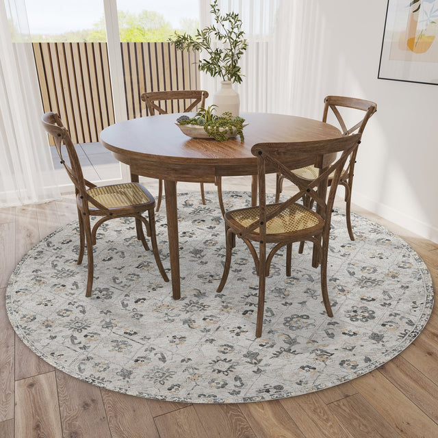 Dalyn Jericho JC8 Mink Rug shown in a room
