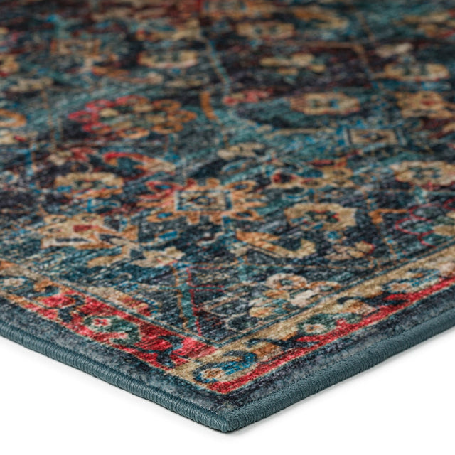 Dalyn Jericho JC8 Navy Rug corner detail