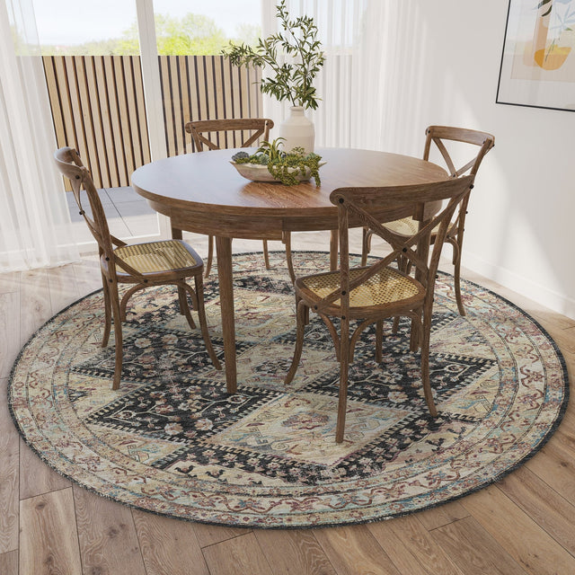 Dalyn Jericho JC9 Midnight Rug shown in a room