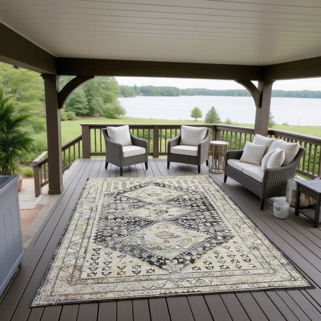 Dalyn Jericho JC9 Midnight Rug outdoor lifestyle image