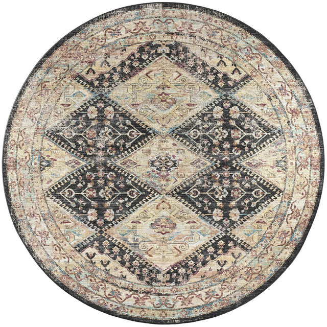 Dalyn Jericho JC9 Midnight Rug round rug