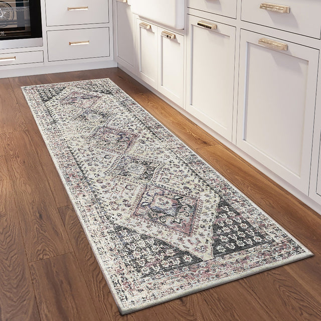 Dalyn Jericho JC9 Pearl Rug shown in a room